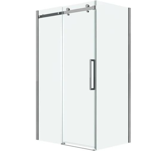 Боковая стенка Grossman Classic 90*195 см, хром, стекло прозрачное, 1 место 200.K33.04.90.10.00