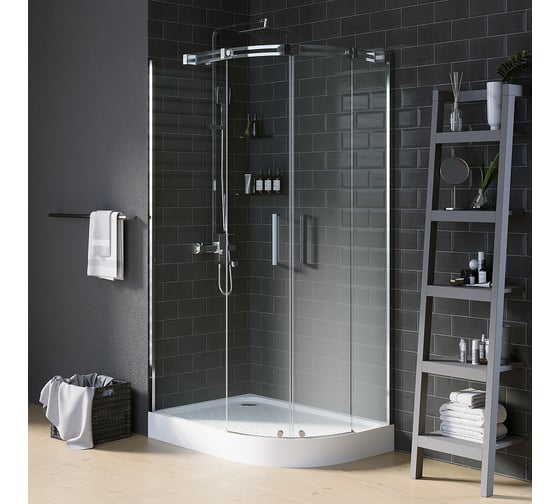 Душевое ограждение Grossman Galaxy 110х80х190 двери раздвижные 2 места GR-4110L