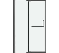 Дверь в нишу Grossman Pragma 110*195 см, графит сатин, стекло прозрачное, 1 место 100.K33.03.110.42.00