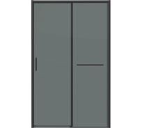 Дверь в нишу Grossman Style 110*195 см, черный матовый, стекло тонированное, 1 место 100.K33.05.110.21.10