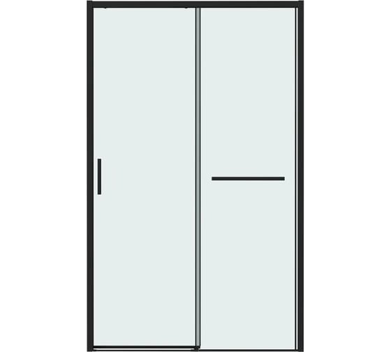 Дверь в нишу Grossman Style 120*195 см, черный матовый, стекло прозрачное, 1 место 100.K33.05.120.21.00