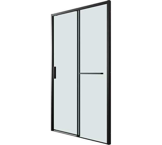 Дверь в нишу Grossman Style 120*195 см, черный матовый, стекло прозрачное, 1 место 100.K33.05.120.21.00