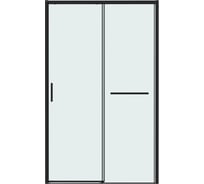 Дверь в нишу Grossman Style 110*195 см, черный матовый, стекло прозрачное, 1 место 100.K33.05.110.21.00