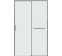 Дверь в нишу Grossman Style 110*195 см, хром, стекло шиншилла, 1 место 100.K33.05.110.10.02