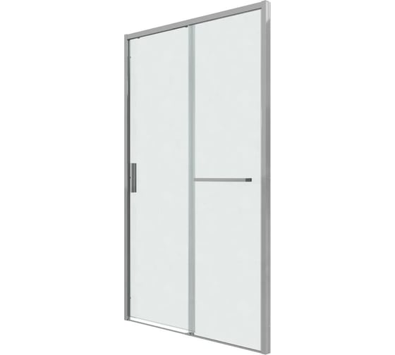 Дверь в нишу Grossman Style 130*195 см, хром, стекло шиншилла, 1 место 100.K33.05.130.10.02