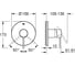Однорычажный смеситель для душа Grohe Essence комплект верхней монтажной части 24057DL1 4