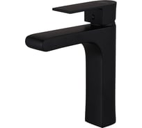 Смеситель для умывальника Melodia della vita Waltz картридж 35мм, низкий, поворотн.аэратор, черный MDV30120bk 19795