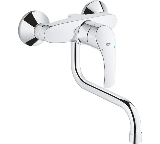 Смеситель для мойки Grohe Eurosmart 2015 настенного монтажа, вынос 217 мм 31391002 1