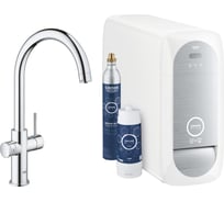 Стартовый комплект: однорычажный смеситель, газовый баллон Grohe Blue Home 425 г. 31455000
