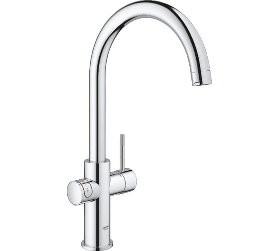 Стартовый комплект с бойлером M-size, смеситель Grohe Grohe Red II Duo с C-образным изливом 30083001