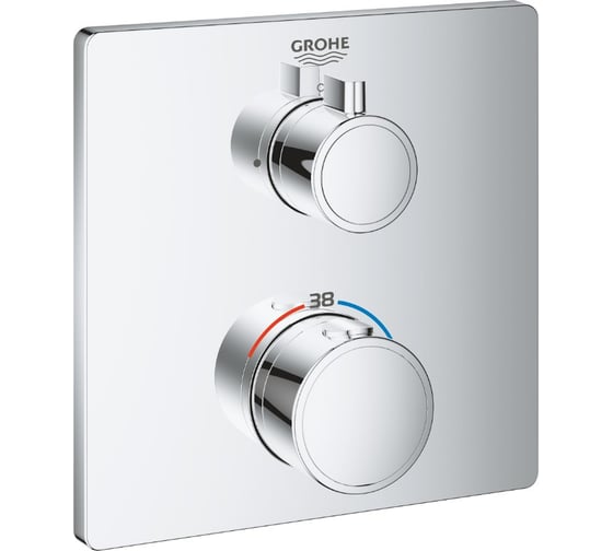 Термостат для душа Grohe Grohtherm квадратная розетка, комплект верхней монтажной части 24078000