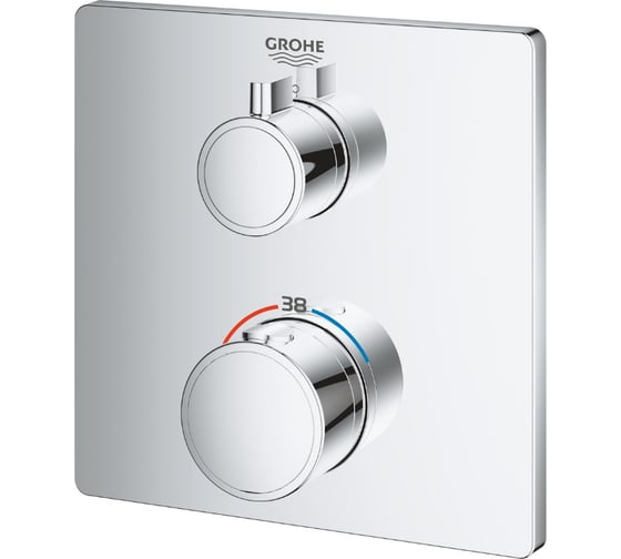 Термостат для душа Grohe Grohtherm квадратная розетка, комплект верхней монтажной части 24078000