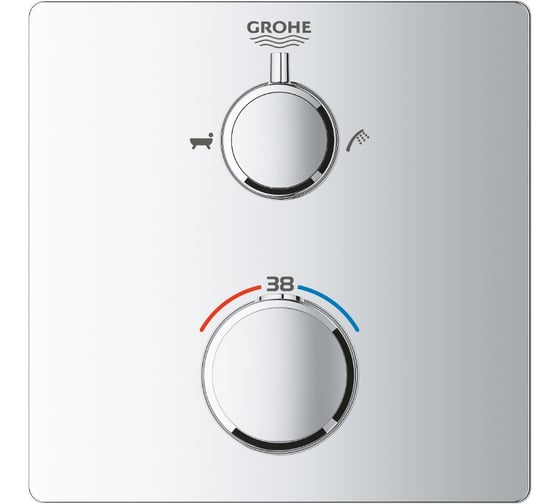 Термостат для ванны Grohe Grohtherm с переключателем на 2 положения ванна/душ 24080000