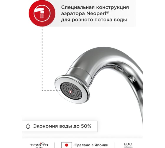 Смеситель для раковины TOKITO TOK-EDO-1011