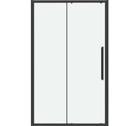 Дверь в нишу Grossman Cosmo (110х195) черный матовый, стекло прозрачное, 1 место 100.K33.02.110.21.00