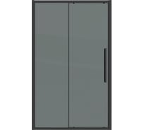 Дверь в нишу Grossman Cosmo (120х195) черный матовый, стекло тонированное, 1 место 100.K33.02.120.21.10