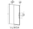 Дверь в нишу Grossman Galaxy (100х195) хром, стекло прозрачное, 1 место 100.K33.01.100.10.00 10