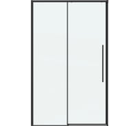 Дверь в нишу Grossman Galaxy (130х195) черный матовый, стекло прозрачное, 1 место 100.K33.01.130.21.00
