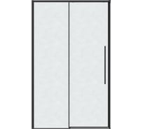 Дверь в нишу Grossman Galaxy (130х195) черный матовый, стекло шиншилла, 1 место 100.K33.01.130.21.02