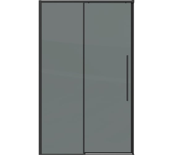 Дверь в нишу Grossman Galaxy (130х195) черный матовый, стекло тонированное, 1 место 100.K33.01.130.21.10 1