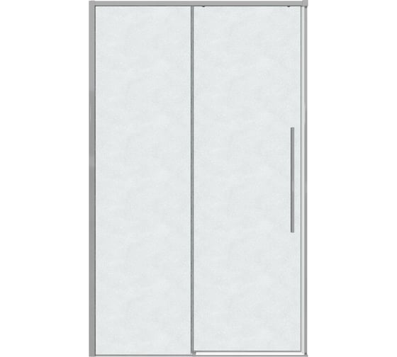 Дверь в нишу Grossman Galaxy (130х195) хром, стекло шиншилла, 1 место 100.K33.01.130.10.02 1