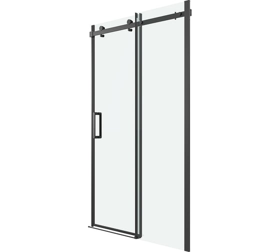 Дверь в нишу Grossman Classic (120х195) черный матовый, стекло прозрачное, 1 место 100.K33.04.120.21.00