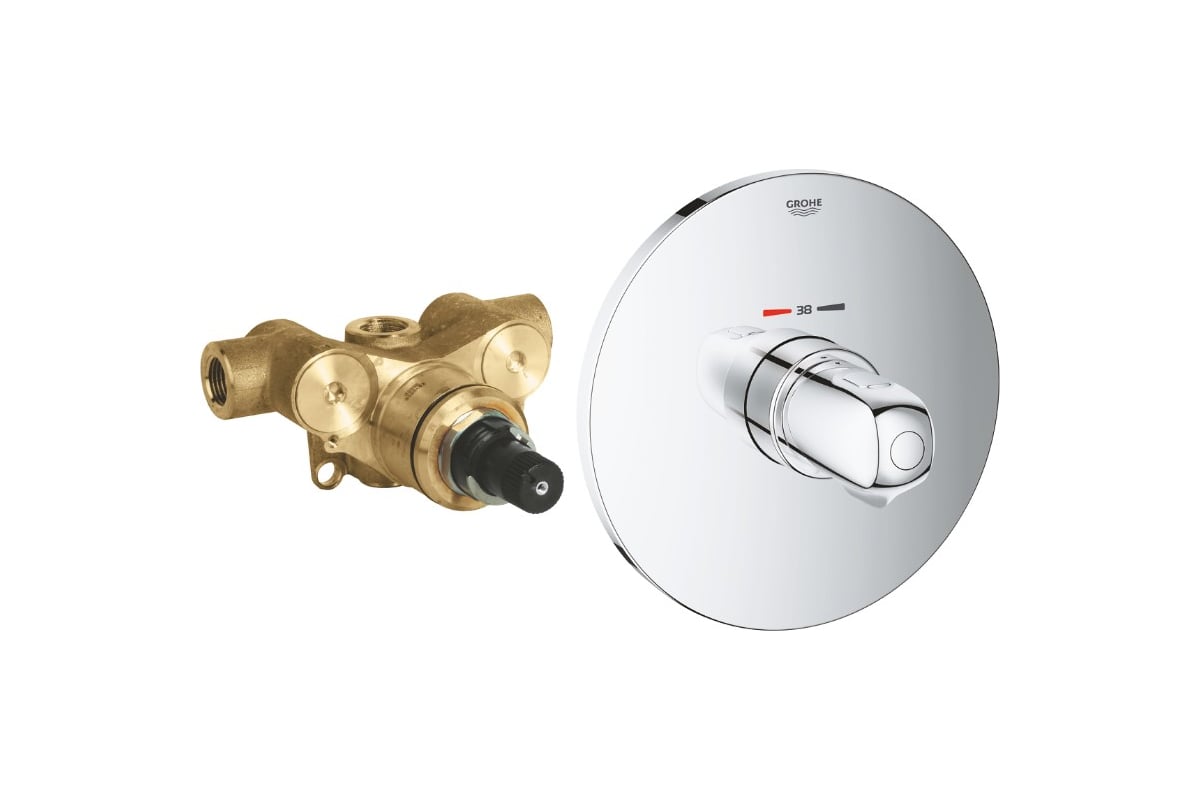 Центральный термостат Grohe Grohtherm 1000 New со встраивыемым ...