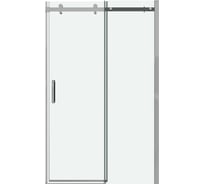 Дверь в нишу Grossman Classic (100х195) хром, стекло прозрачное, 1 место 100.K33.04.100.10.00