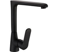 Смеситель для кухни Melodia della vita Heavy Metal, картридж 35мм, высокий Г-излив, черный MDV35615bk без подводки 19515