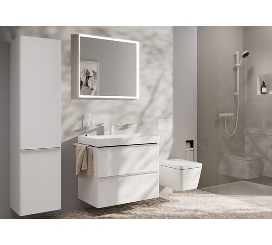 Смеситель для раковины Hansgrohe Tecturis E 110, однорычажный, со сливным гарнитуром 73010700