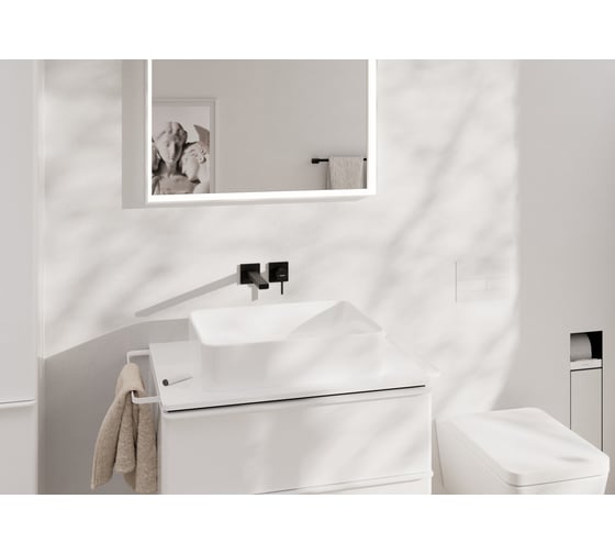 Смеситель для раковины Hansgrohe Tecturis E однорычажный, настенный, с изливом 22,5 73051670