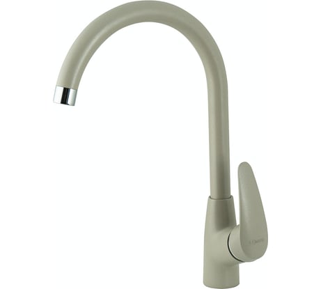Смеситель для кухни Lemark LINARA с высоким поворотным изливом, цвет: грей LM0405PGR