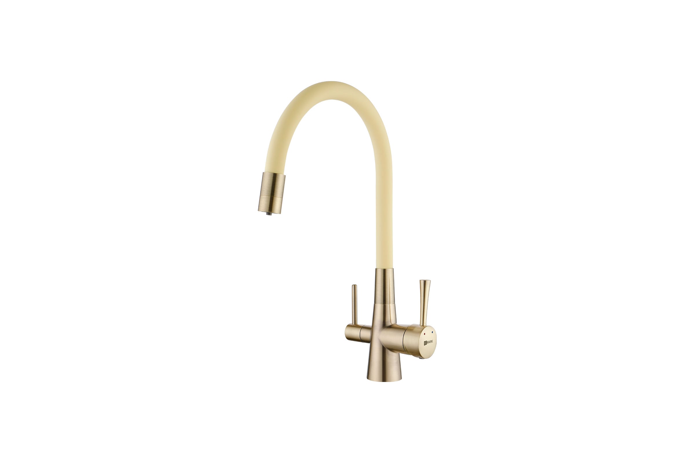 LM3075B "COMFORT" Смеситель для кух с гиб излив, с подключ к фильтру питьевой воды, бронза