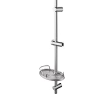 Стойка для душа Lemark 750 мм, с мыльницей, графит, блистер LM3775GM