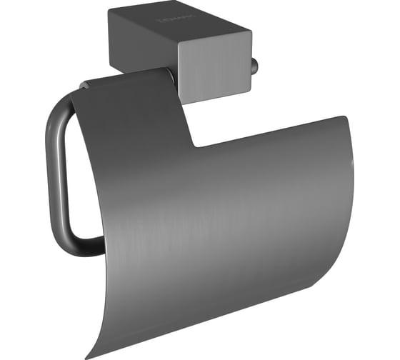 Держатель для туалетной бумаги Lemark SMOOTH LINE с крышкой, графит 9726012 1