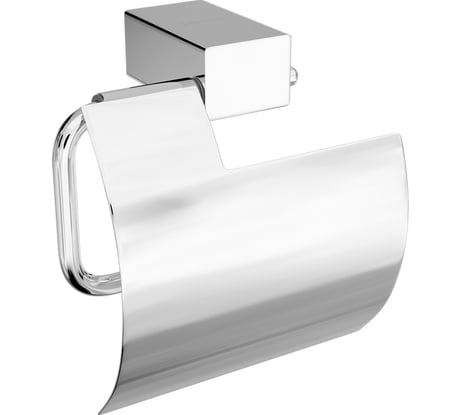 Держатель для туалетной бумаги Lemark SMOOTH LINE с крышкой, хром 9721010