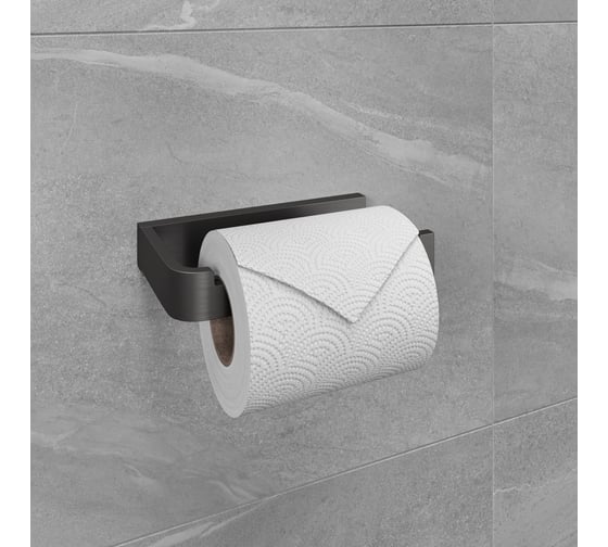Держатель для туалетной бумаги Lemark SMOOTH LINE открытый, графит 9726009