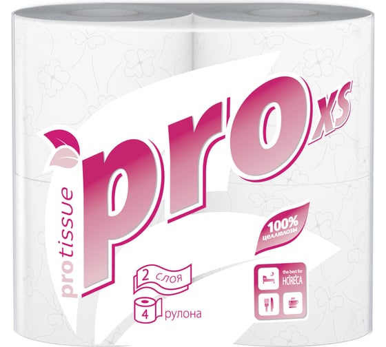 Туалетная бумага Protissue 2 слоя, 144 листа, 18 метров 4 рулона С177 23889 1
