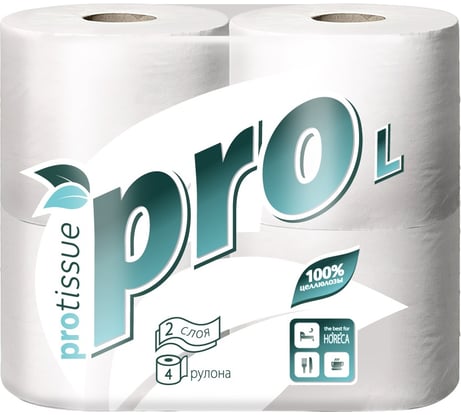 Туалетная бумага Protissue 2 слоя, 400 листов, 50 метров С161