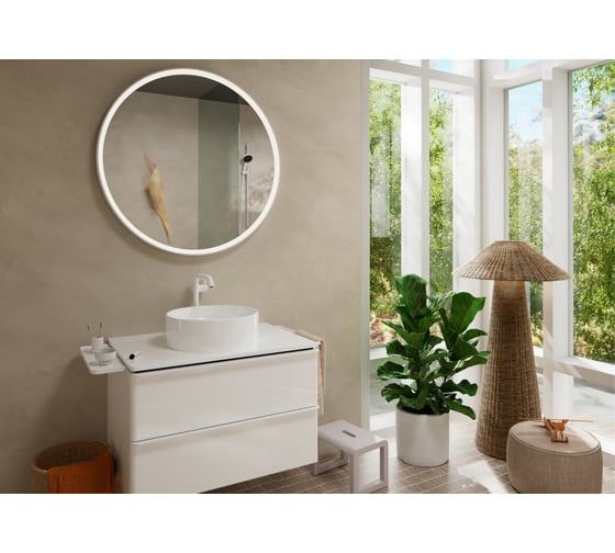 Смеситель для раковины Hansgrohe Tecturis S 240 Fine CStart ESm+, со сливным гарнитуром push-open, матовый белый 73370700
