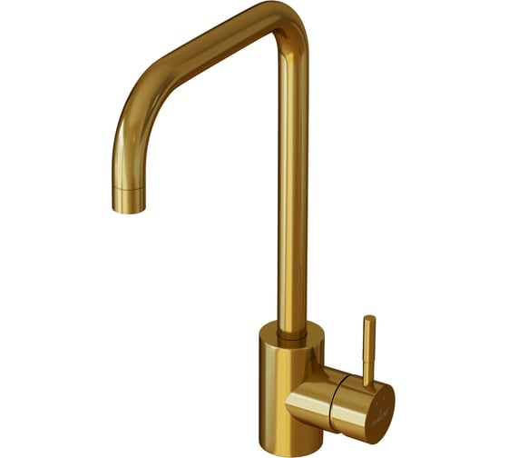 Смеситель для кухни MIXLINE 35k, трубчатый излив, золото MLSS-0301G 553815