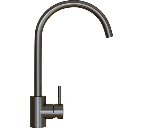Смеситель для кухни MIXLINE 35k MLSS-0303BL трубчатый излив, ЧЕРНЫЙ ГРАФИТ 553817