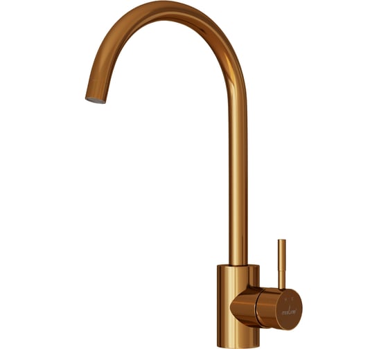 Смеситель для кухни MIXLINE 35k MLSS-0303BR трубчатый излив, бронза 553819