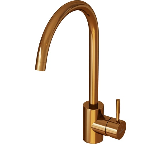 Смеситель для кухни MIXLINE 35k MLSS-0303BR трубчатый излив, бронза 553819