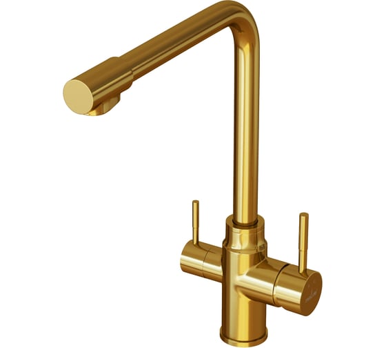 Смеситель для кухни MIXLINE 35k MLSS-0320G подкл.к фильтру, золото 553821