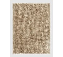 Коврик Arya home Senfoni из переливающей синели 40x60 см, темно-бежевый 8680943223661