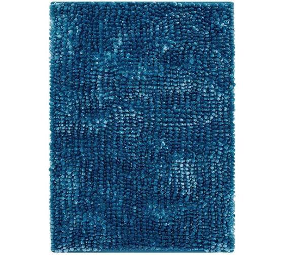 Коврик Arya home Senfoni из переливающей синели, 50x70 см, синий 8680943223715 1