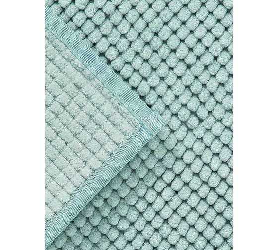 Коврик Arya home Softy из синели, 40x60 см, мятный 8680943223784
