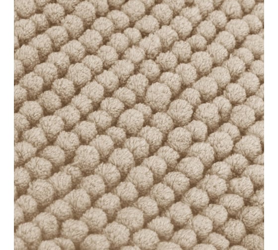 Коврик Arya home Softy из синели, 50x70 см, бежевый 8680943223739