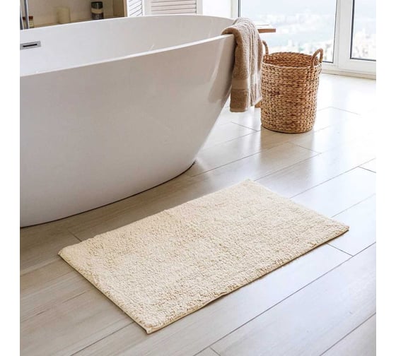 Коврик для ванной Arya home Rosemary 50x80 см, бежевый 8680943101976